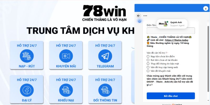 Liên hệ 78win tiếp nhận thông tin Liên hệ 78win tiếp nhận thông tin